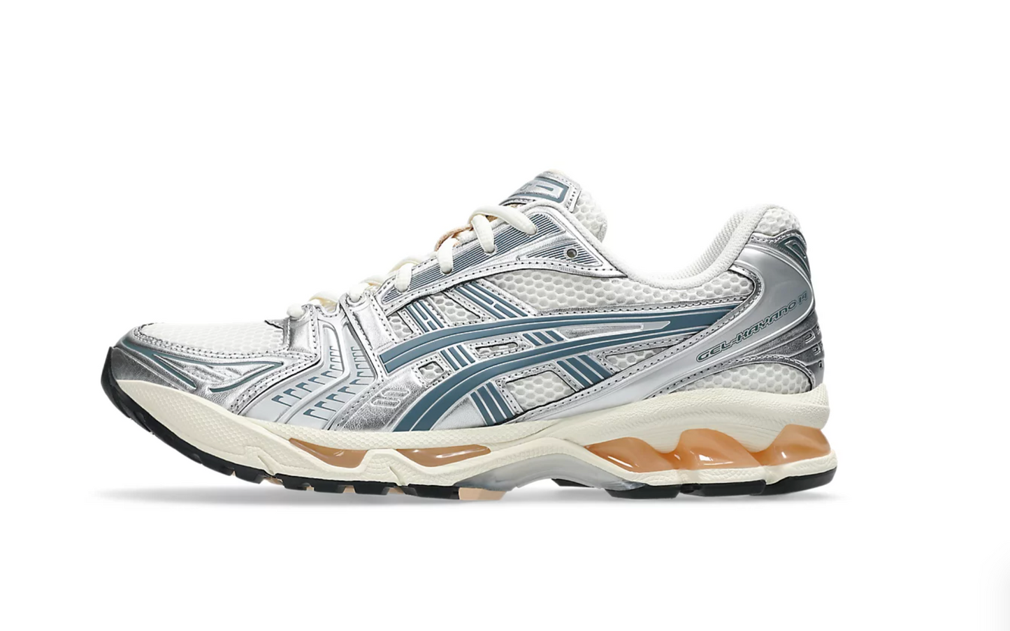 ASICS Gel-Kayano 14 Birch Pure Silver Teal Gold