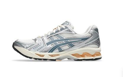 ASICS Gel-Kayano 14 Birch Pure Silver Teal Gold