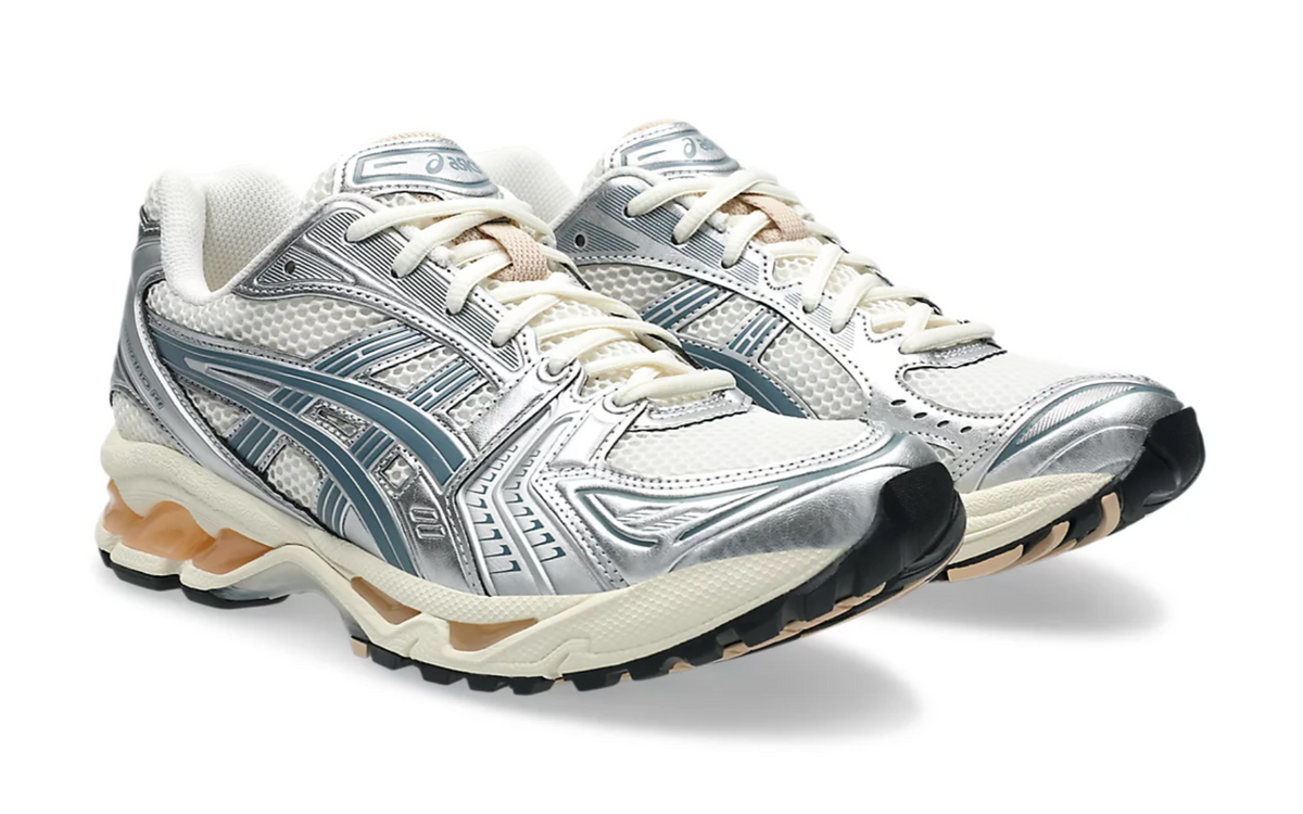 ASICS Gel-Kayano 14 Birch Pure Silver Teal Gold