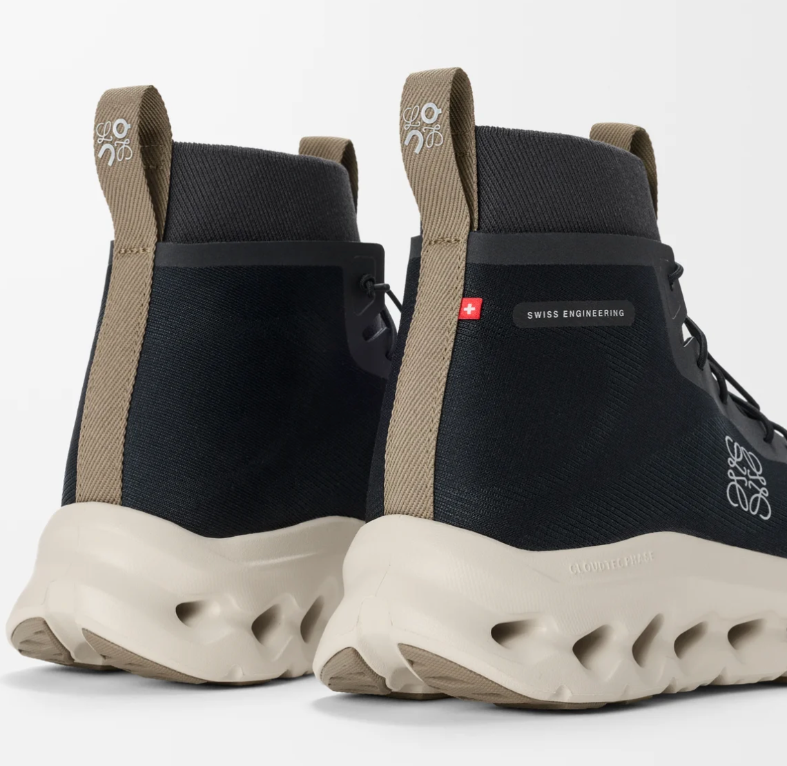 On Running Cloudtilt Hi LOEWE Black Oatmeal Olive