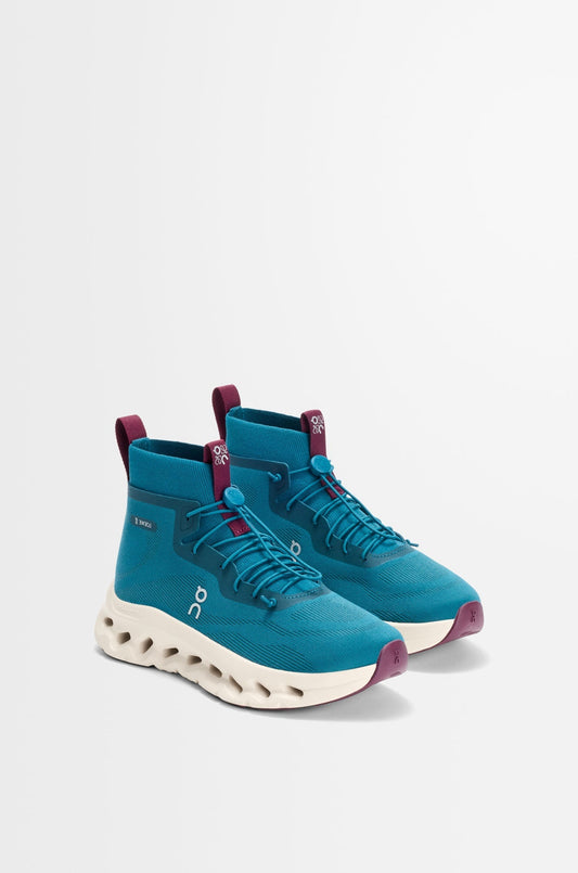 On Running Cloudtilt Hi LOEWE Teal Oatmeal Burgundy