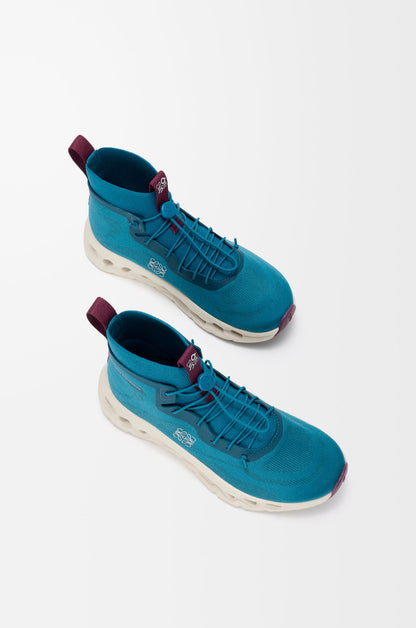 On Running Cloudtilt Hi LOEWE Teal Oatmeal Burgundy