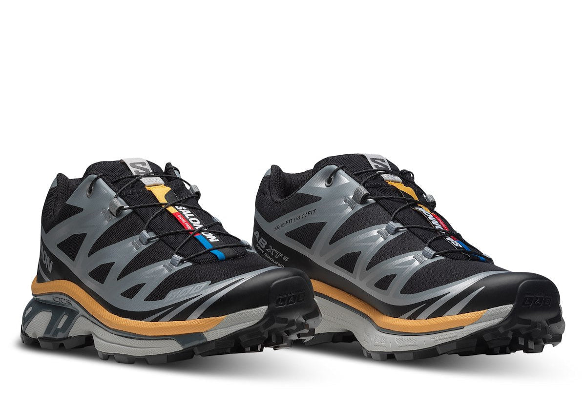Salomon XT6 Black Silver Warm Apricot