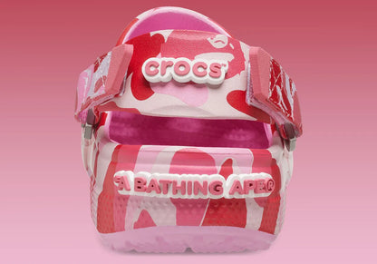 Crocs Classic Clog A Bathing Ape ABC Camo Pink