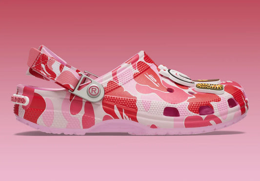 Crocs Classic Clog A Bathing Ape ABC Camo Pink