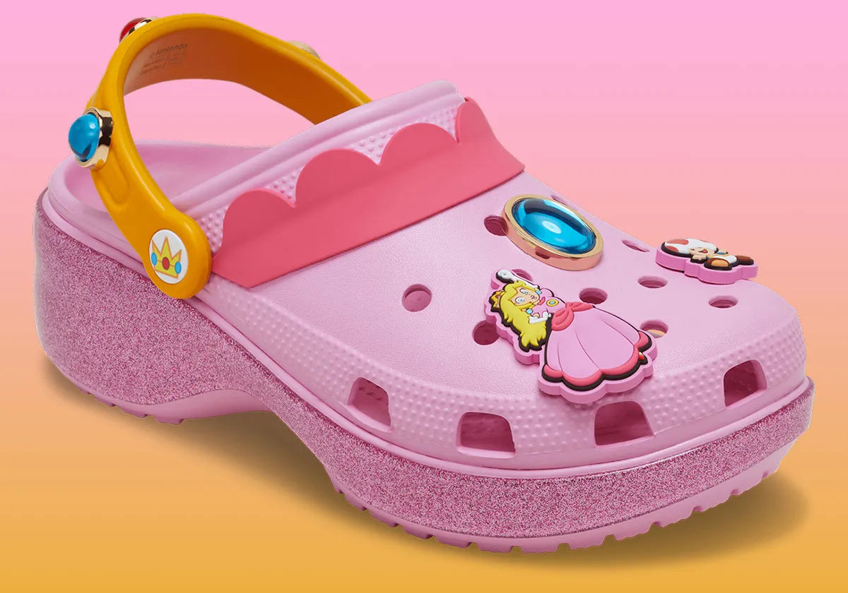 Crocs Classic Platform Clog Super Mario Bros. Princess Peach