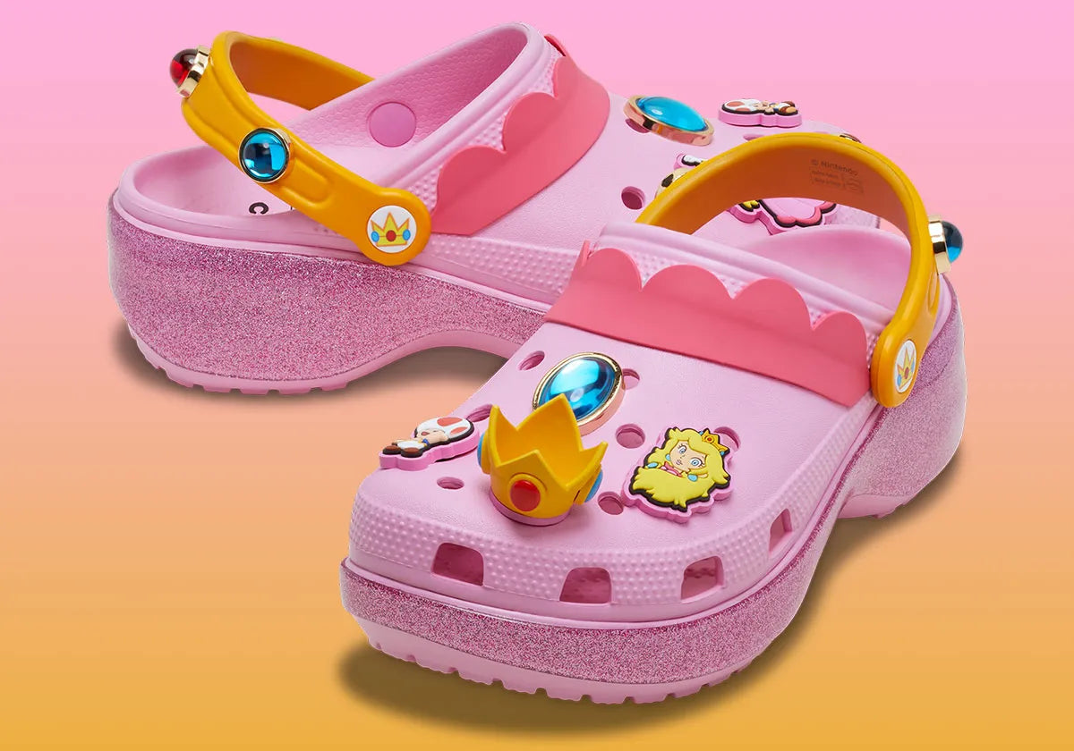 Crocs Classic Platform Clog Super Mario Bros. Princess Peach