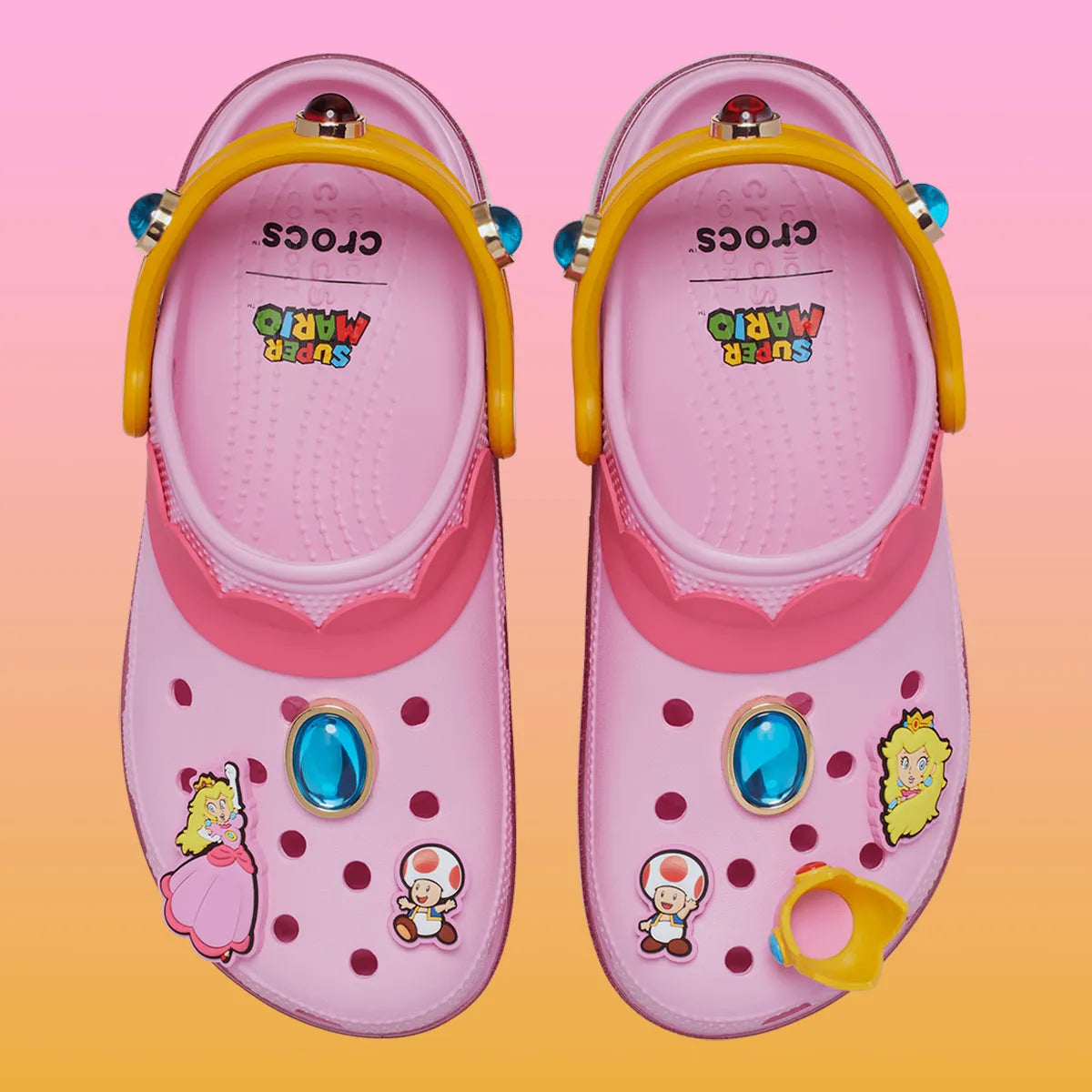Crocs Classic Platform Clog Super Mario Bros. Princess Peach