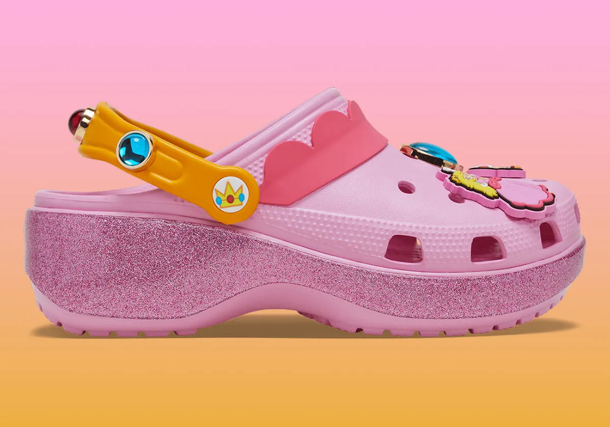 Crocs Classic Platform Clog Super Mario Bros. Princess Peach