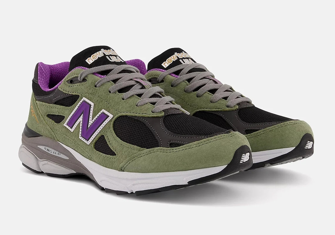 New Balance 990v3 MiUSA Teddy Santis Green Purple