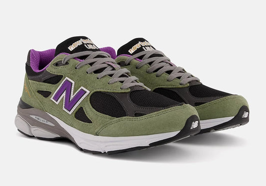 New Balance 990v3 MiUSA Teddy Santis Green Purple