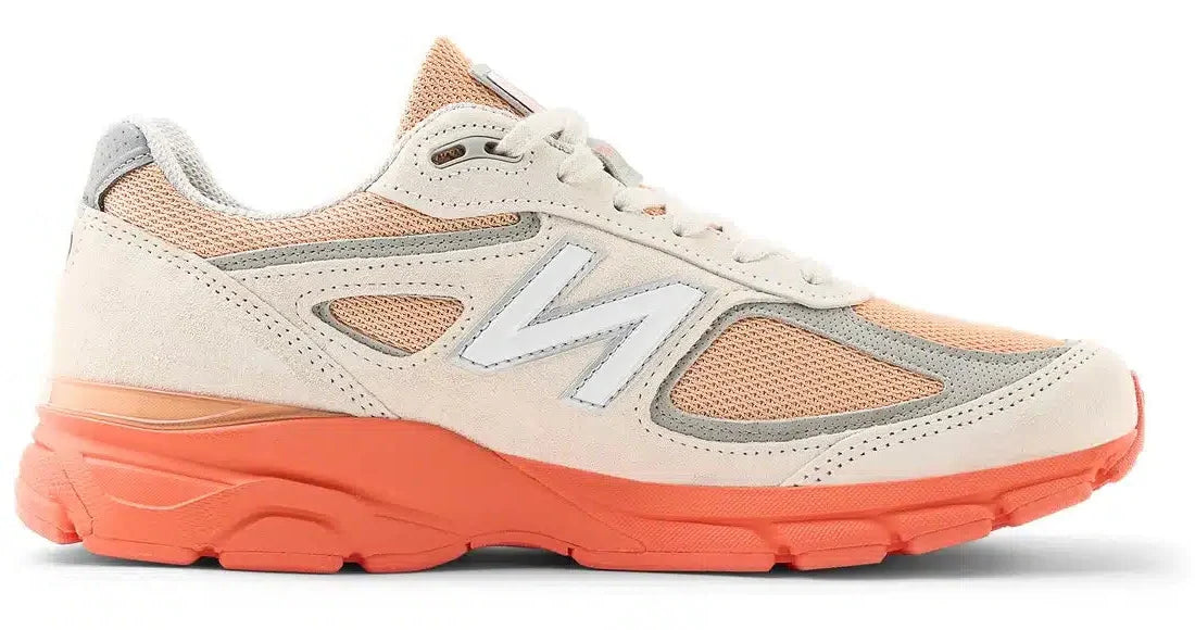New Balance 990v4 MiUSA Moonbeam Tangerine Heat