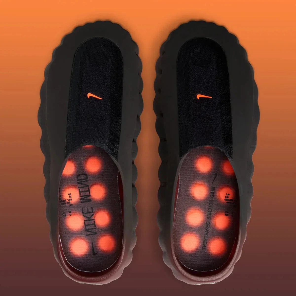Nike Mind 001 Flyknit Slide Bronze Eclipse Total Orange