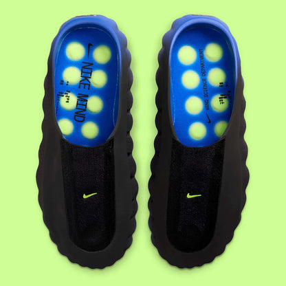 Nike Mind 001 Flyknit Slide Hyper Royal Black