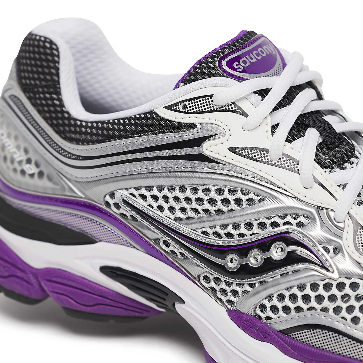 Saucony ProGrid Omni 9 White Black Silver Purple