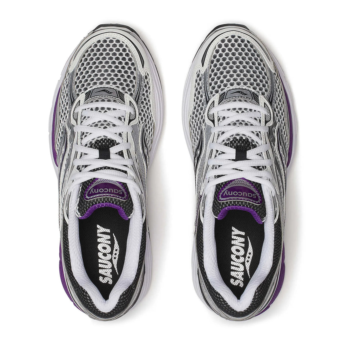 Saucony ProGrid Omni 9 White Black Silver Purple