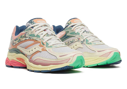 Saucony ProGrid Omni 9 Floral Beige Blue