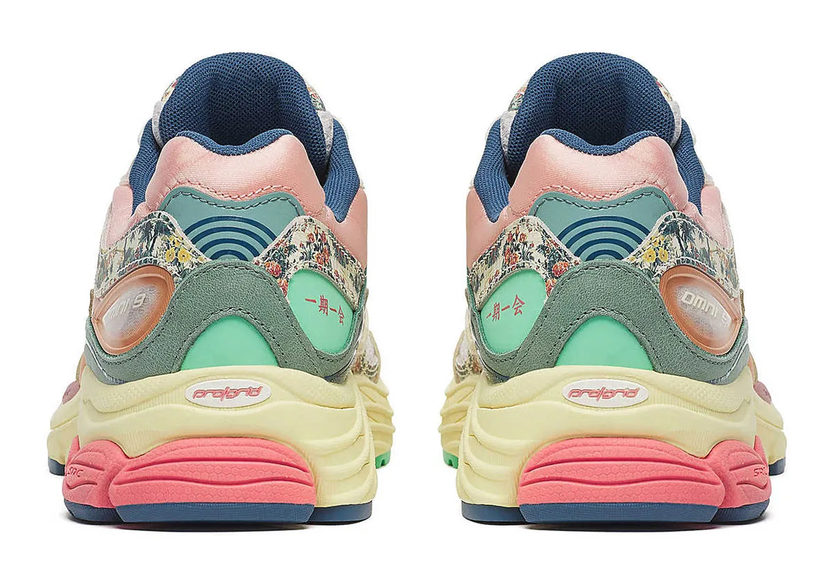 Saucony ProGrid Omni 9 Floral Beige Blue