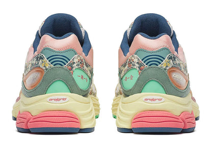 Saucony ProGrid Omni 9 Floral Beige Blue