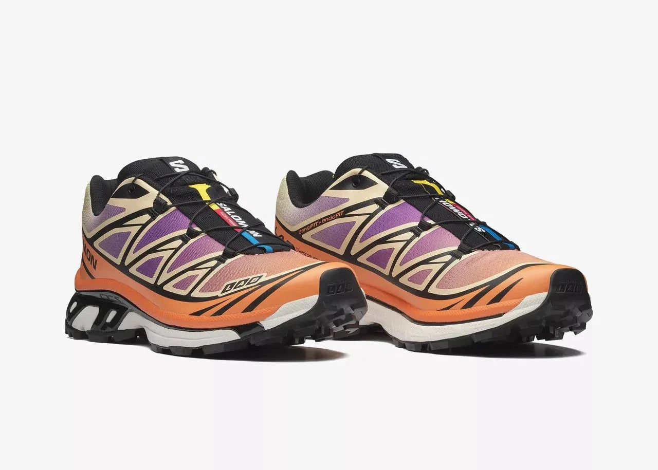 Salomon XT-6 Black Almond Dragon Fire